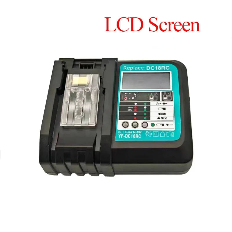 DC18RC Li-ion Battery Charger For Makita 14.4V 18V BL1830 Bl1430 DC18RF BL1815 BL1415 LXT400 BCl180W DC18RD DC18RE DC18SF BL1860