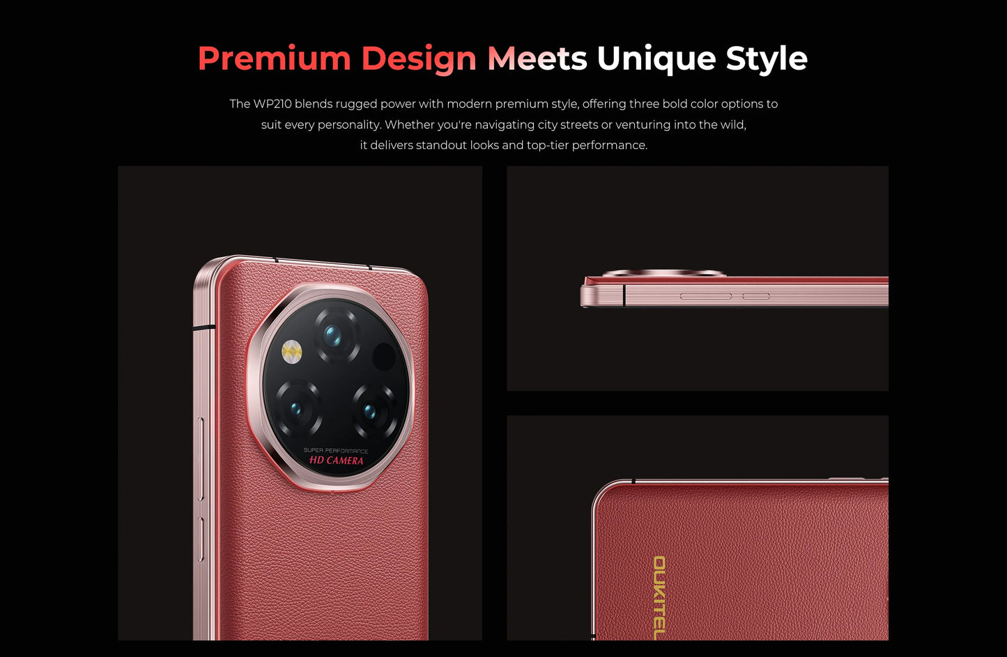 OUKITEL WP210 8800mAh 45W Rugged Phone - MTK 8200, 36GB+512GB, 6.7" FHD+, NFC, 108MP Camera Android15 5G Smartphone