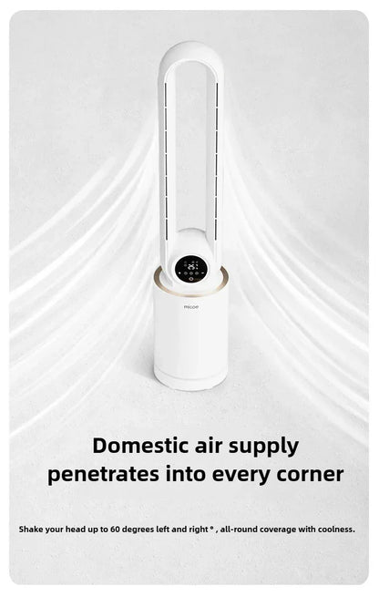 12-Speed Touch Control Bladeless Fan‌ Removable Washable Grille Tip-Over Protection Energy Efficient Cooling Tower Living Rooms