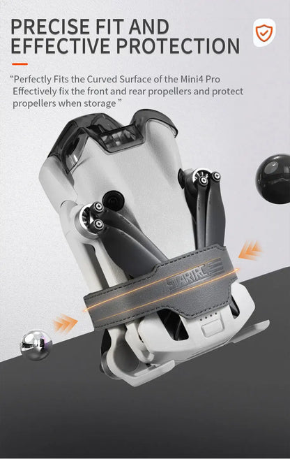 STARTRC Propeller Holder for DJI Mini4 Pro Drone Wings Stabilizer Protector Blades Fixed Strap Mount Guard Accessories