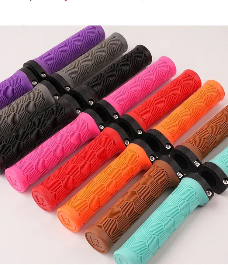 ODI Rubber Bicycle Grips 22mm Set Ergonomic MTB Handlebar Grips for Dirt Pit BMX And Mountain Bike in Purple Brown Pink Black