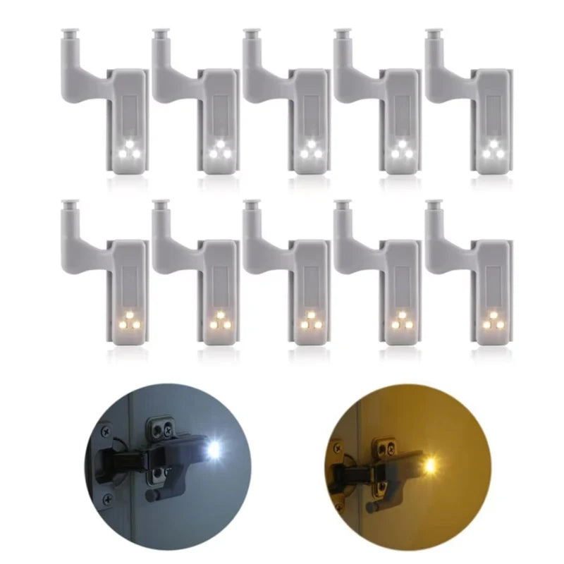 Universal LED Inner Hinge Lamp Cabinet Induction Lights Wardrobe Cupboard Sensor Lights Bedroom Kitchen Closet Night Lamp