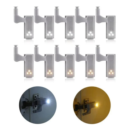 Universal LED Inner Hinge Lamp Cabinet Induction Lights Wardrobe Cupboard Sensor Lights Bedroom Kitchen Closet Night Lamp
