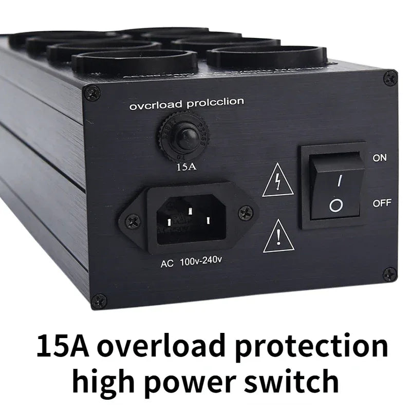Pawalle Tp80 Audio Noise AC Power Filter Power Conditioner Power Purifier Surge Protection with EU Outlet Power Strip
