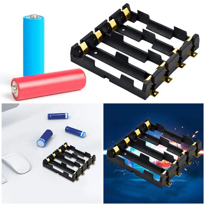 18650 SMT Battery Holder 18650 SMD Battery Box With Bronze Pins Rechargeable Battery Storage Box Case Holder Power Bank 3.7V
