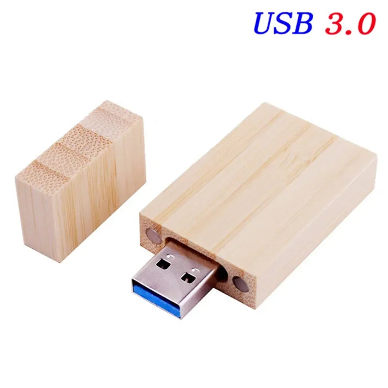 JASTER USB 3.0 Wooden block  Flash Drive red wood pendrive 4GB 8GB 16GB 32GB 64GB Pen  Memory Stick U Disk gift