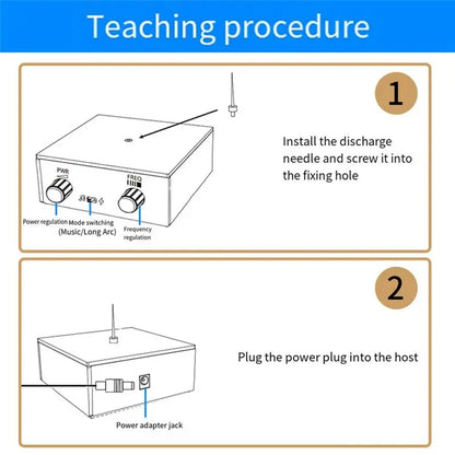 A29F-For Tesla Gold Music Coil Artificial -Pattern Touchable Audio Input Bluetooth Science Experiment Coil
