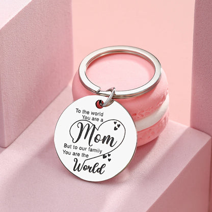 1Pc Valentine's Day Gift for Mom Mother's Day Gift Mom Keychain for Mom's Birthday Gift Unique Mom's Birthday Gift