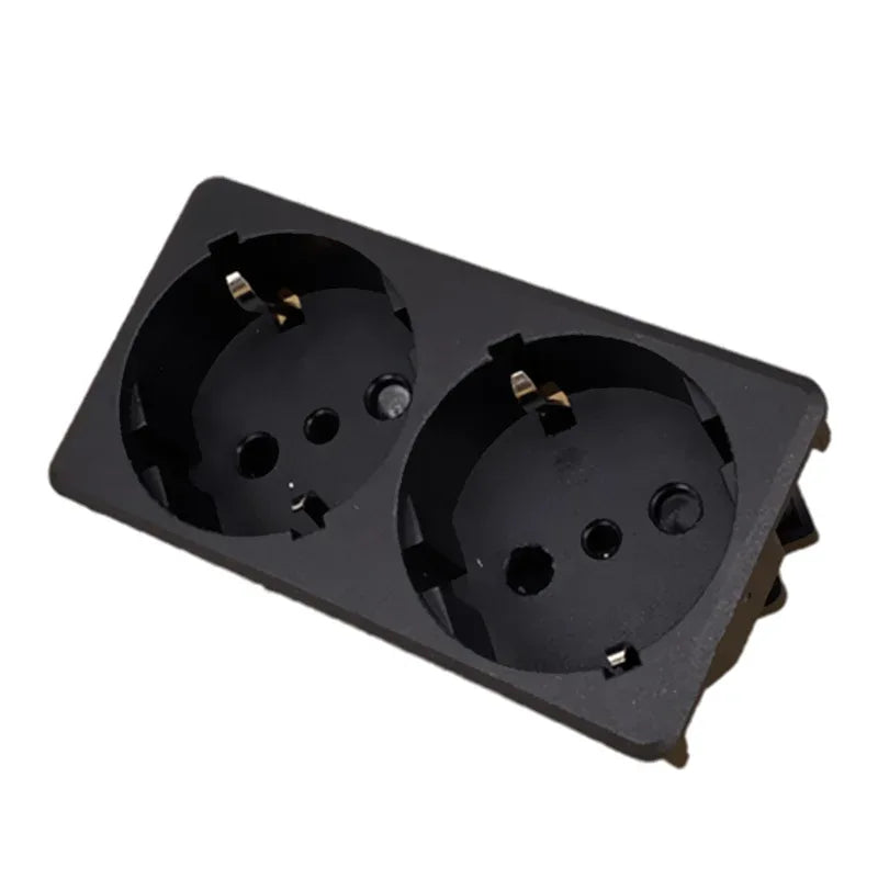 250v 16a germany AC PDU UPS EU power desktop outlet Embedded electrical Panel Receptacle AC socket European style French copper