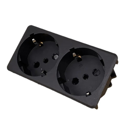 250v 16a germany AC PDU UPS EU power desktop outlet Embedded electrical Panel Receptacle AC socket European style French copper