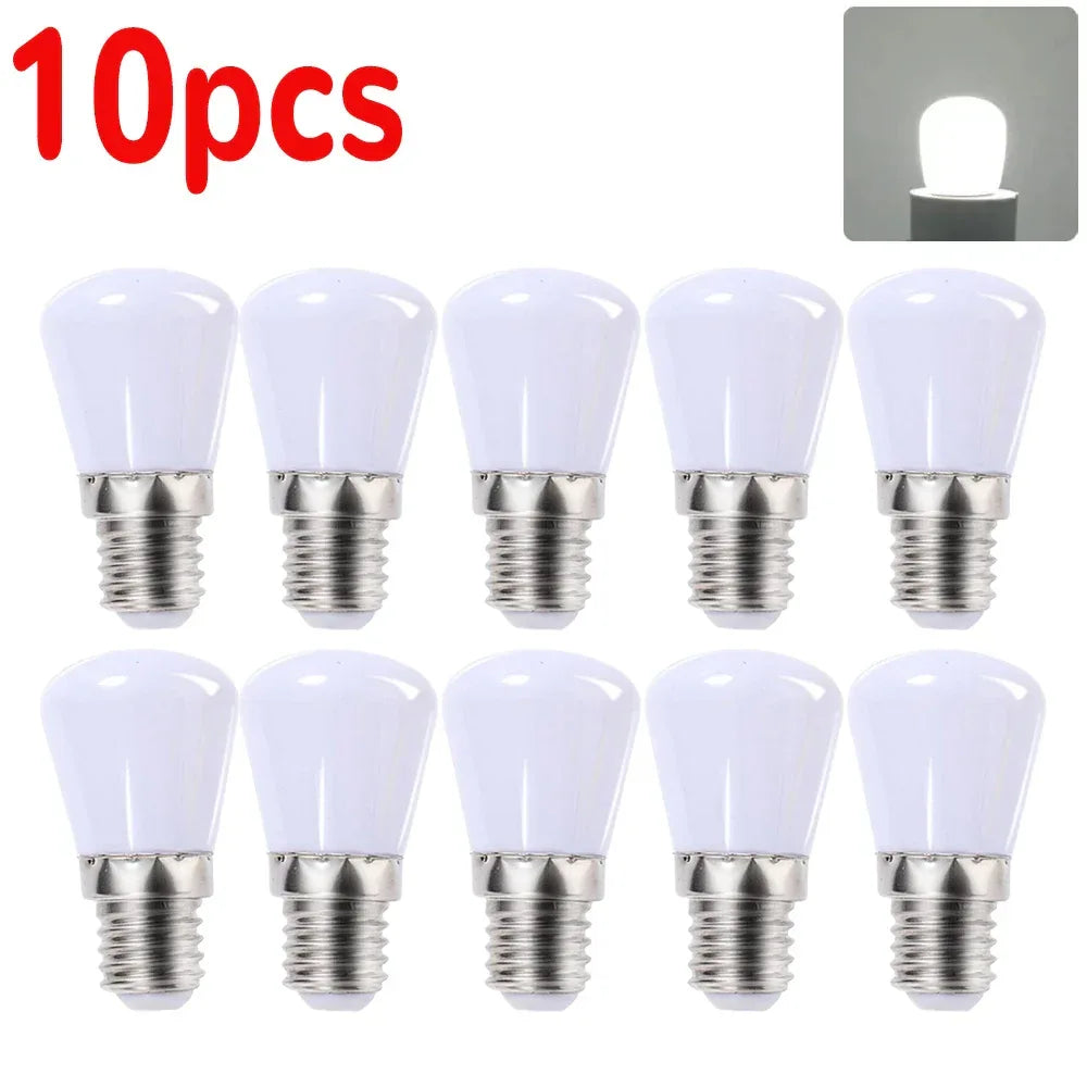 LED Refrigerator Lamp E12 Light Bulb 220V LED Refrigerator Lamp Screw Bulb for Refrigerator Display Cabinet Home Lighting