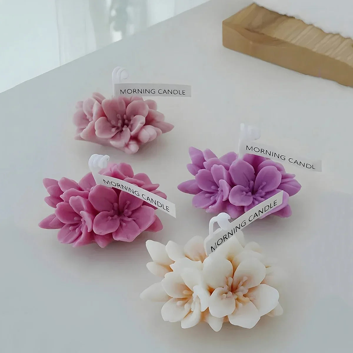 1pcSakura Peach Blossom Valentine's Day Anniversary GiftDIYSilicone Candle Mold Soap Resin Casting Handmade Soap Aromatherapy Pl