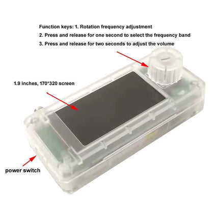 New SI4732 Mini Pocket  0.5-108mhz SSB AM FM SW MW All Band Receiver Radio In Colorful Shell