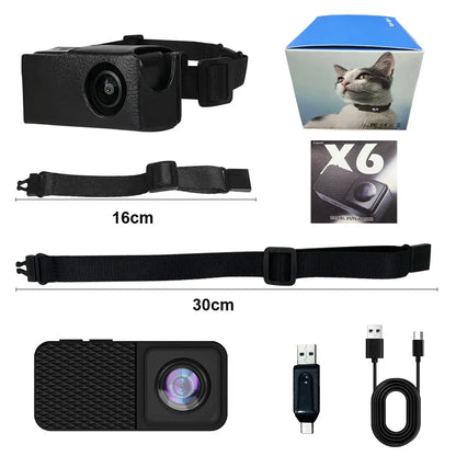 BORME HD 1080P Pet Cameras Dog Cat Pet Camera Wireless Collar Camera No WiFi Needed Video Records for Cats Dogs Birthday Gift