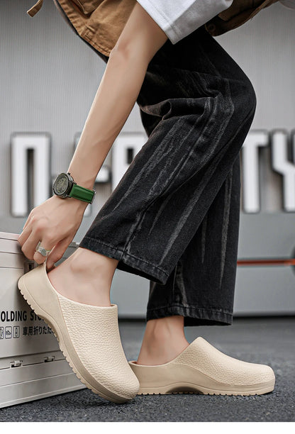 Men Chef Shoe Slippers Couples Garden Clogs Women Water Proof Cozy Sandals For Pet Workers Outdoor Fishing Shoes Doctor Shoes