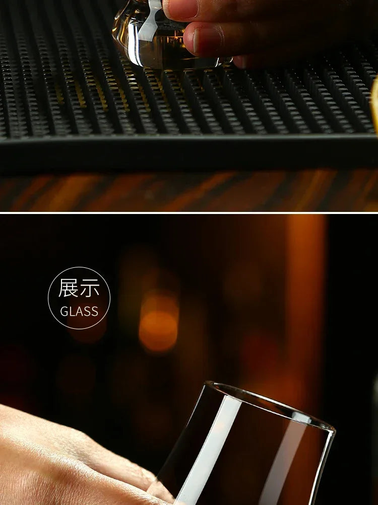 Crystal Whiskey Glass Handmade Tulip Design Big Belly Cognac Tasting Cup For Scotch Bourbon Barware Home Bar Gift Set