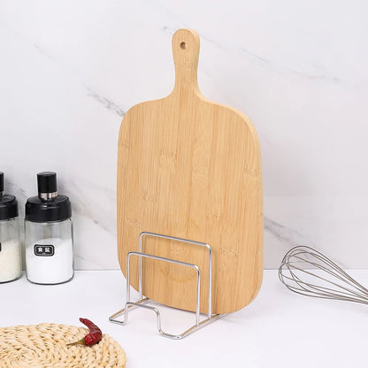 1PC Rack Shelf Stand Multi Layer Space Saving Rustproof Cutting Board Practical Kitchen Organizer Pot Lid Holder Iron Art Home
