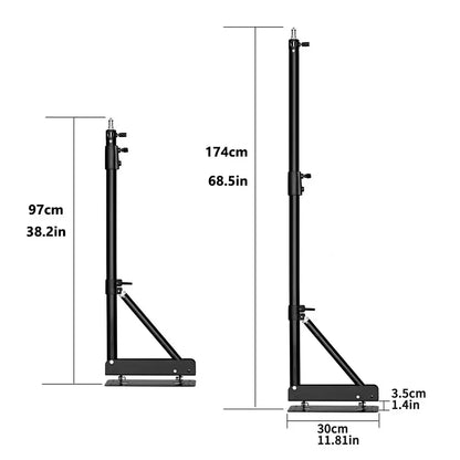 100/135/ 170cm Wall Mounting Triangle Boom Arm Photography Strobe Light, Monolight, Softbox, Umbrella, Reflector and Ring Light