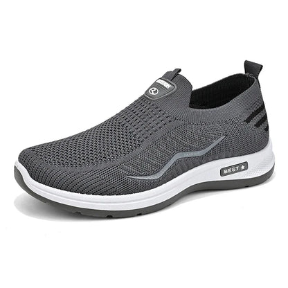 Men Casual Shoes Breathable Sneakers Mens Lightweight Walking Running Shoes Slip on Loafers for Couple Zapatillas Hombre Size 44