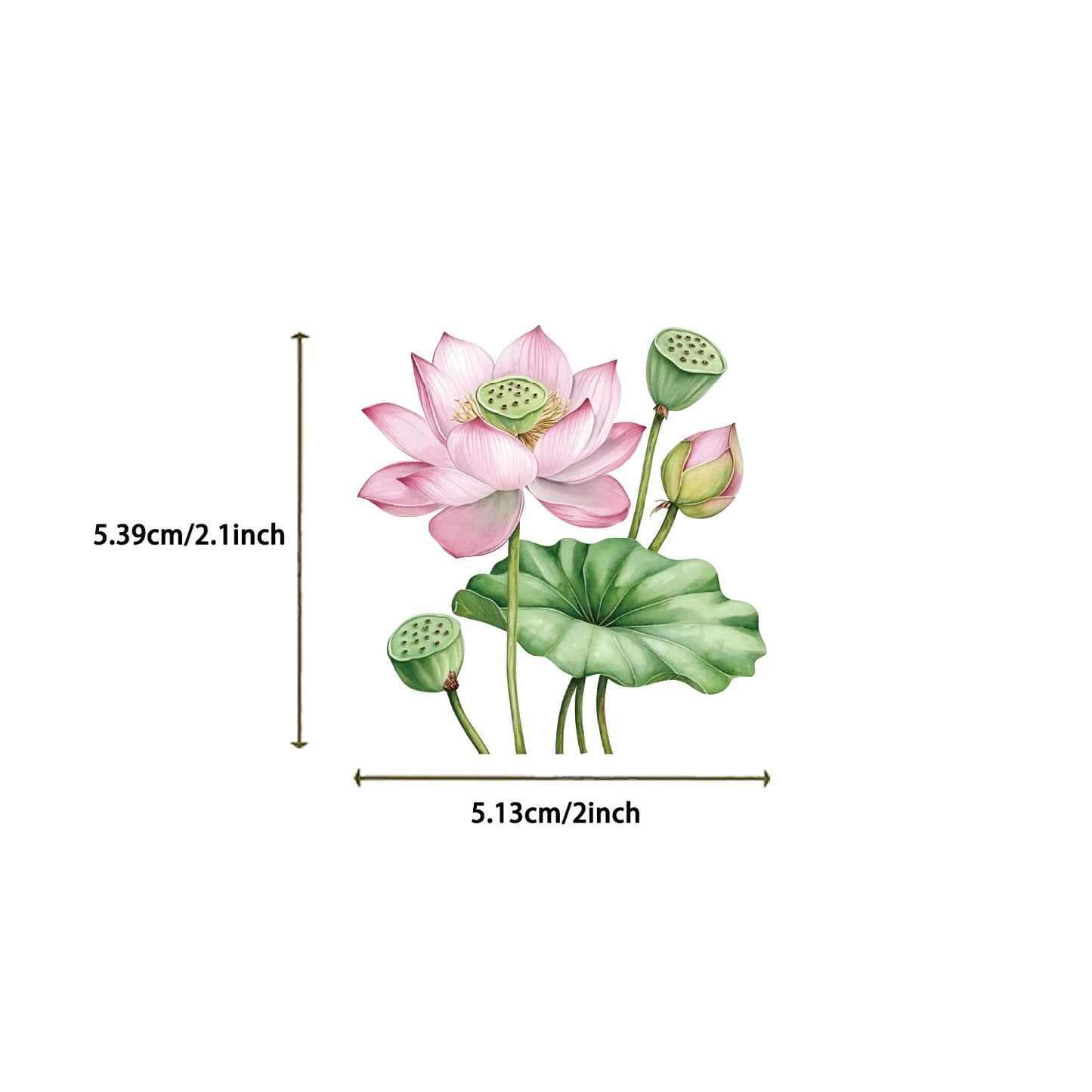 50pcs Pink Floral Stickers Flower Natural Journaling Notebook Water Bottle Decorative Decals Aesthetic Waterproof PET Sticker