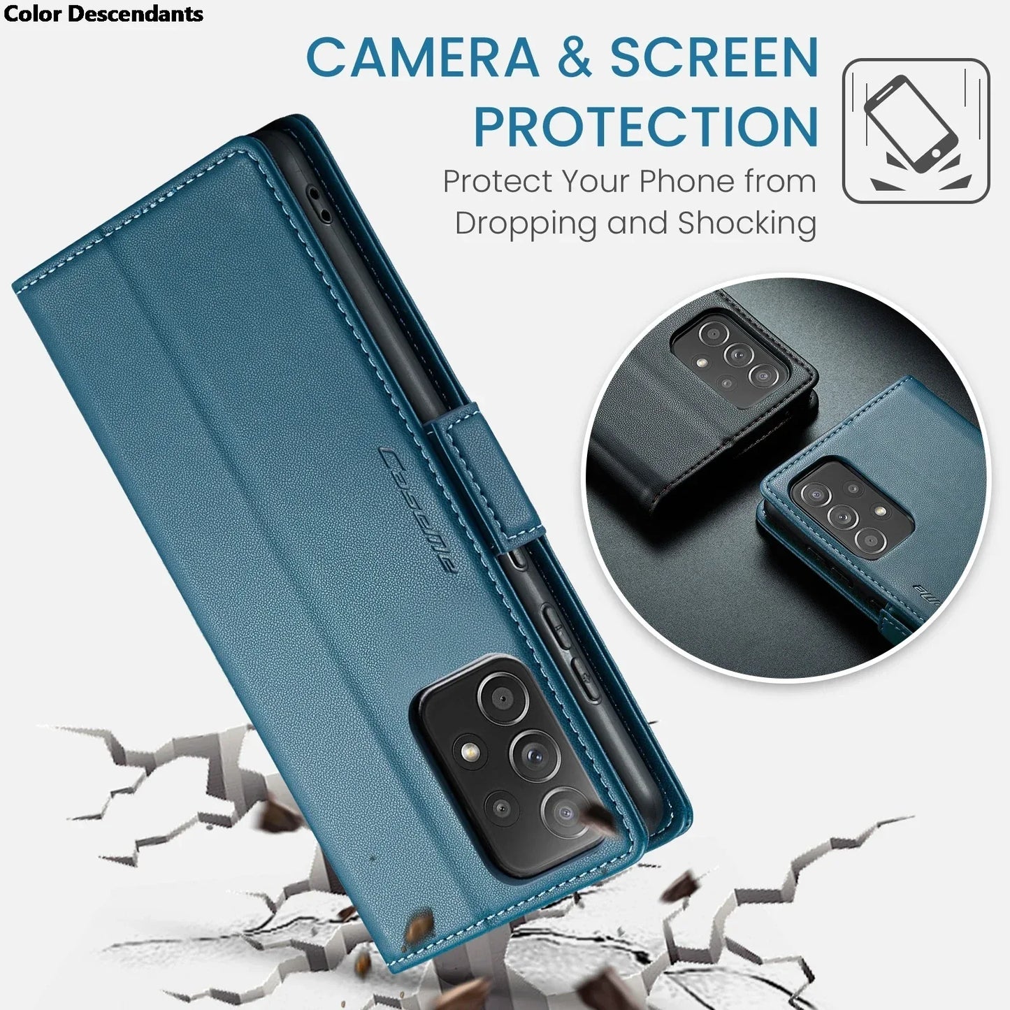 Iphone 15 Pro Max Case Iphone 13 14 12 11 Pro Max SE X XR XS Max 8 7 6 6S Plus Card Slot High-grade Leather Cover Phone Case