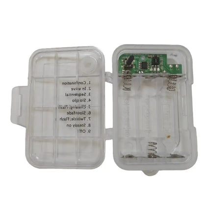 1 Set 3 Sections AA Battery Holder 3V No.5 Waterproof And Dustproof Battery Cartridge With Timing Function