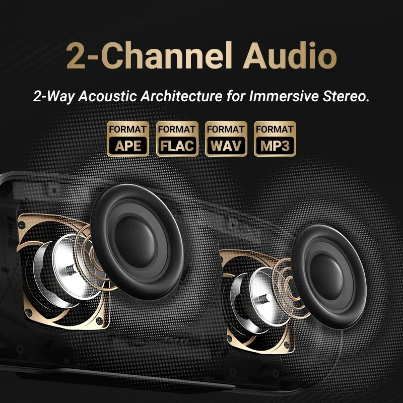 BOGASING G7 Pro Powerful Bluetooth Speaker, 120W Loud Stereo Sound Party Speaker, 20H Playtime, 2-Way Audio, RGB Breathing Light