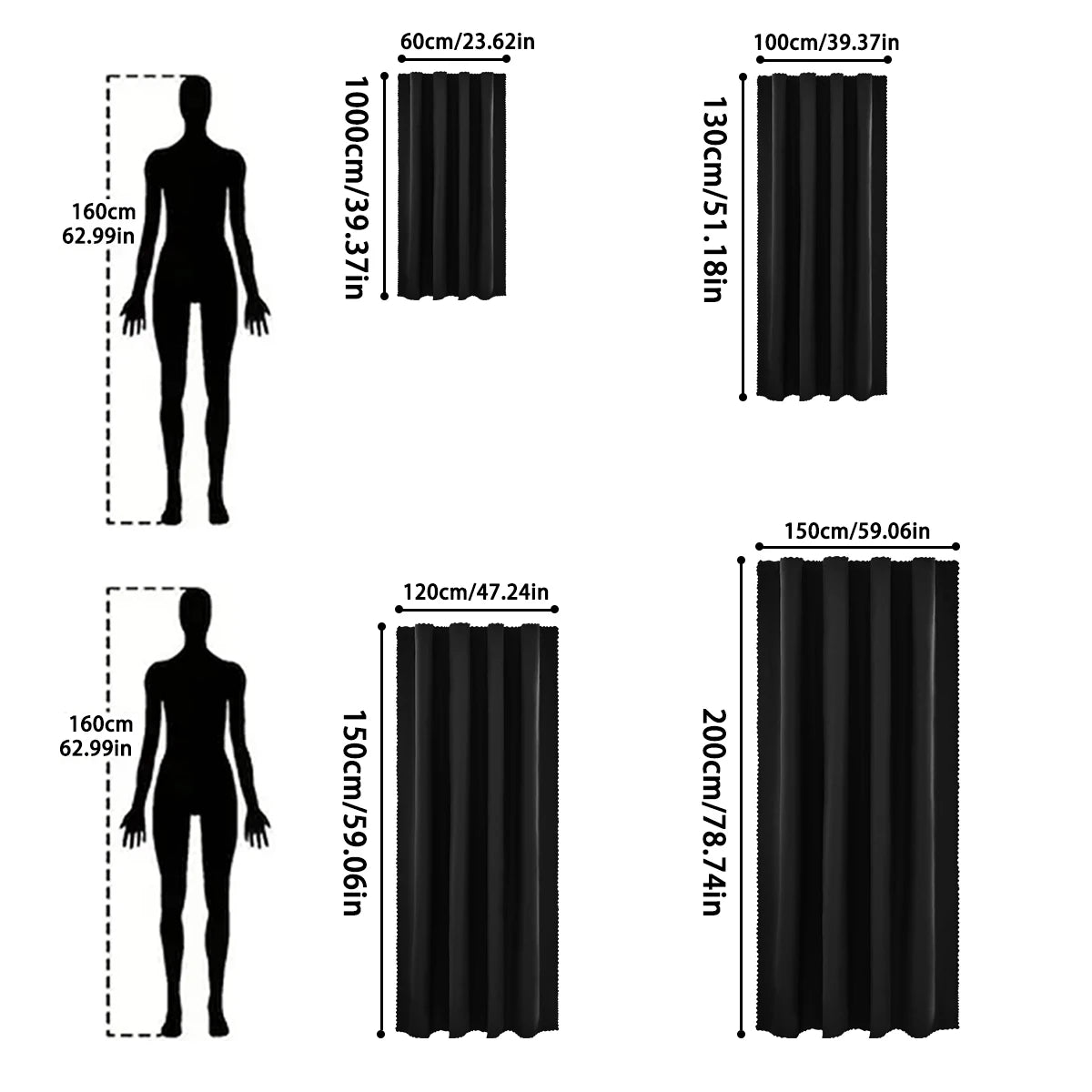 1pc Modern Solid Colour 100% Blackout Curtain, Velcro Curtains for Living Room, Bedroom, Kitchen, Home Decor, Window Curtains