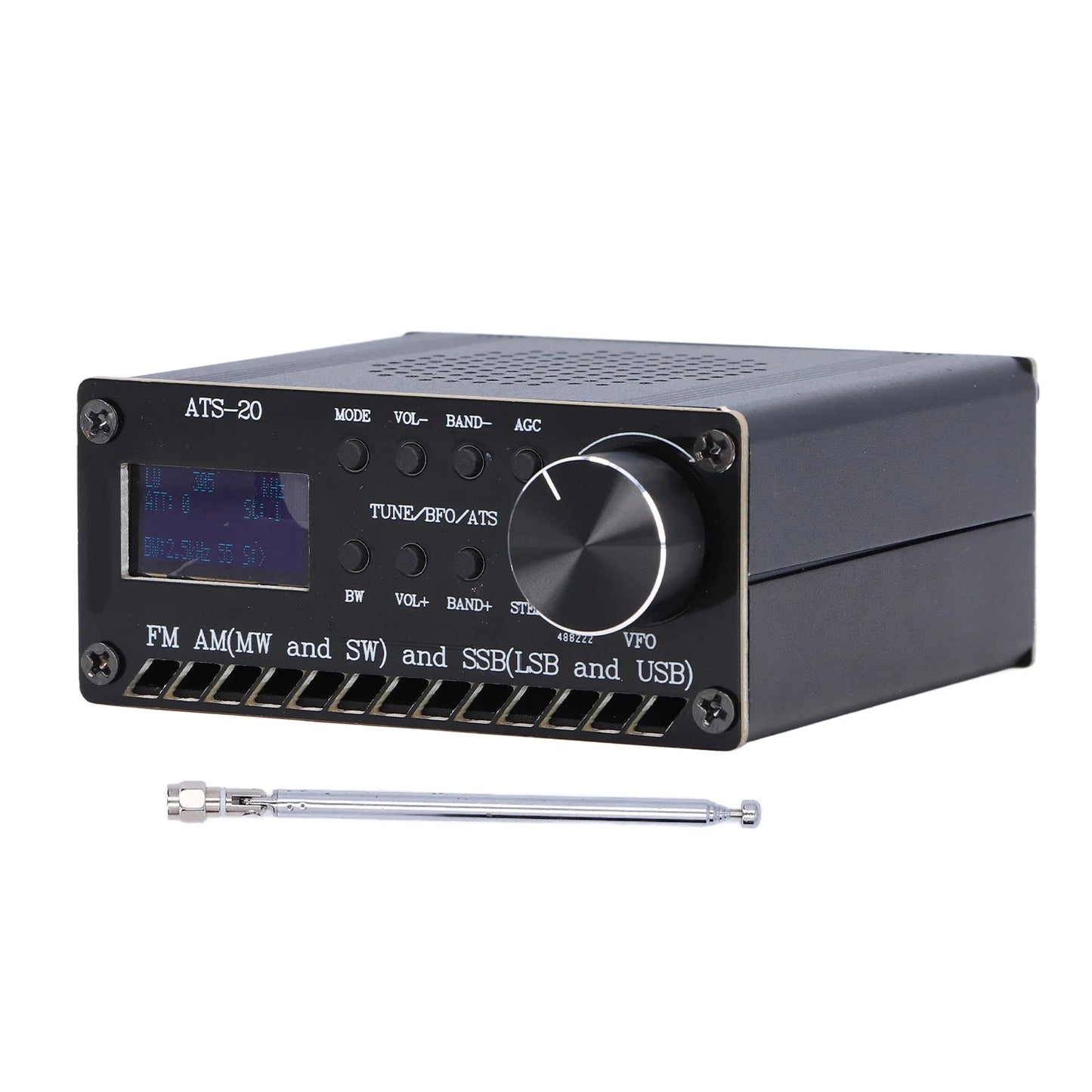 ATS-20 Radio Full Band Receiver DSP FM AM SSB Si4732 Portable Rechargeable with Antenna