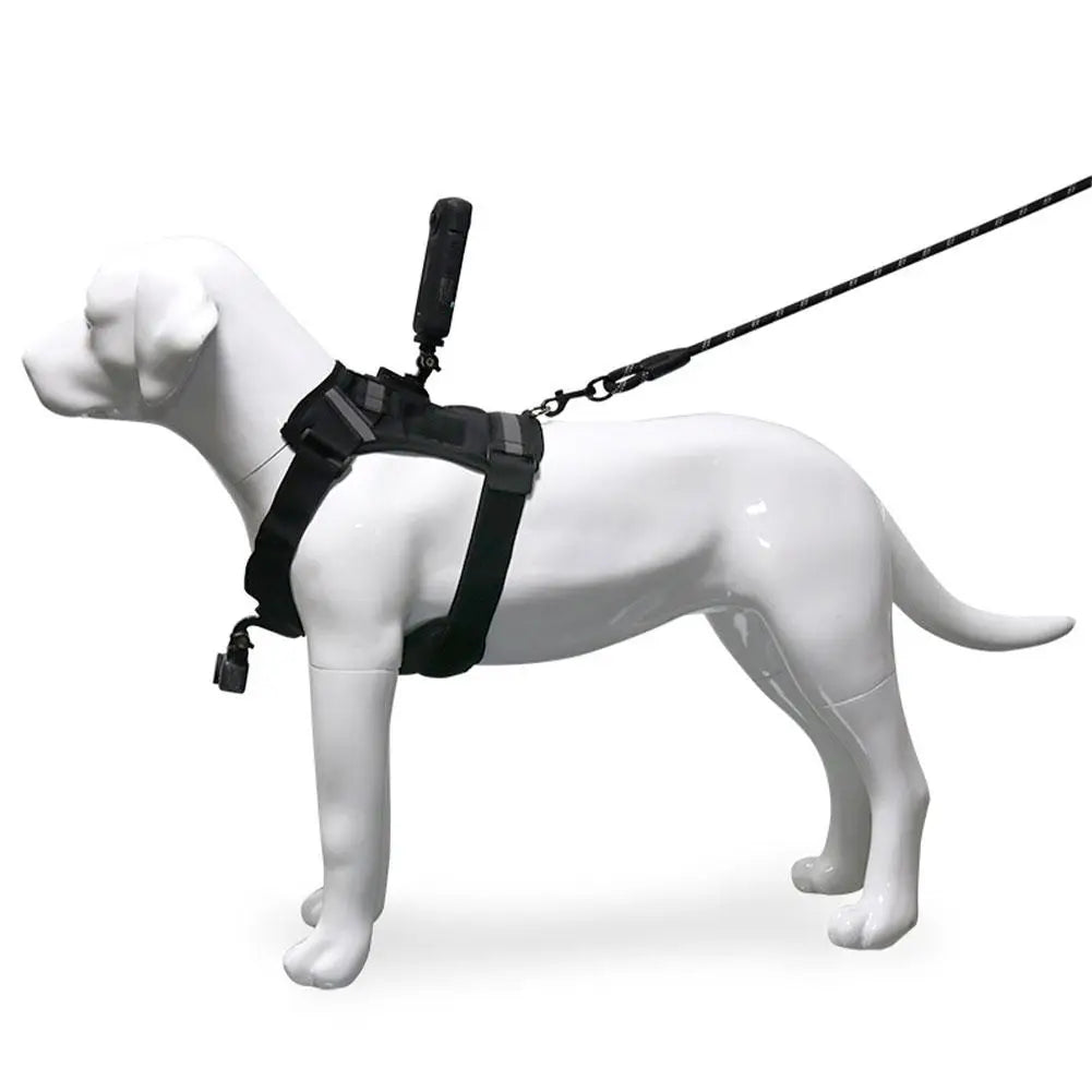 Dog Harness for All Action Cameras Soft Adjustable Dog Harness Mount for Large Medium Small Dogs Used for Chest Back Fixation