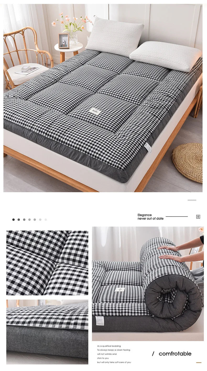 NewestFoldable Lightweight Portable Sleeping Pad/Tatami Mat Japanese Futon Mattress  Soft Fabric,Easy Storage & Travel Mattress