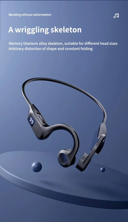 Wireless Earphone Bone Conduction Sport Swimming Bluetooth Compatible Headphone Hand-free With Mic For Running X7 Earbuds