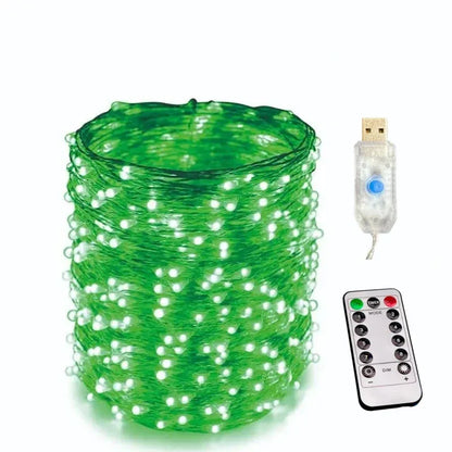USB Led String Light 5M/10M/20M/30M 8Mode Remote Control Lights Fairy garlands Wedding Christmas Holiday Decor lamps New Year
