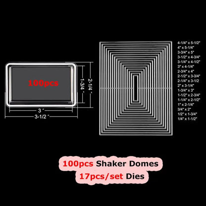 Bundle Deal Jar Heart Egg TV Dimensional Shaker Domes Basic Geometry Shaker Blisters Easter Valentine's Day Card Making Supplies