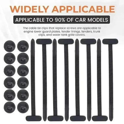 Self-Locking Clip Multi-Purpose General Purpose Nylon Cable Tie Auto Fasteners Screws Replacement Clips Car Accessories 1-40 Pcs