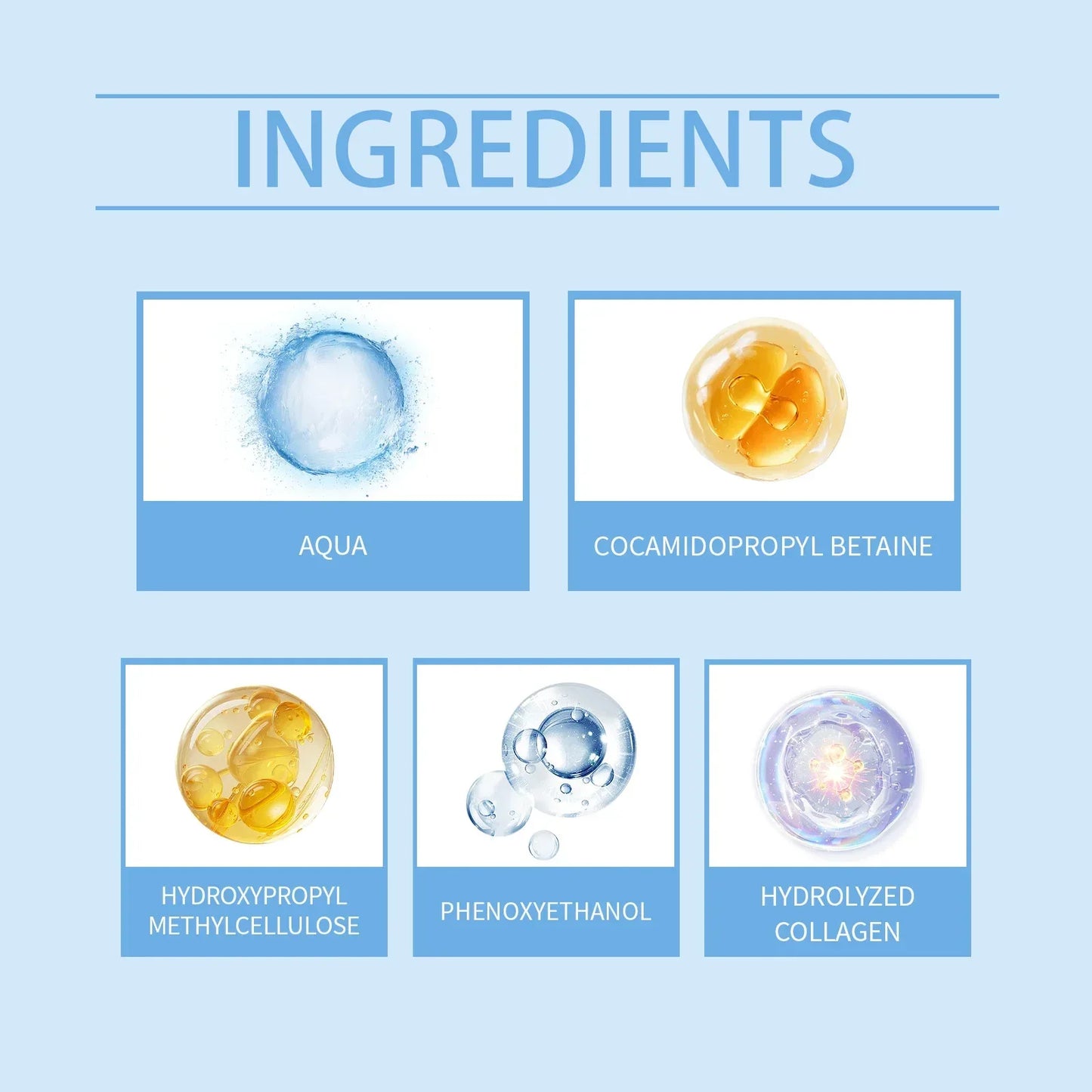 Collagen Facial Cleanser Mousse Deep Cleansing Skincare Controls Oil Moisturizing Firming Face Wash Foam Cleanser Skin Care