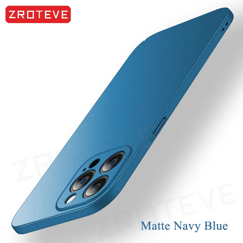 For iPhone 17 Air 17e 16 16e 15 14 13 12 Pro Max ZROTEVE Slim Matte Hard PC Cover For iPhone17 iPhone16 Plus Phone Case