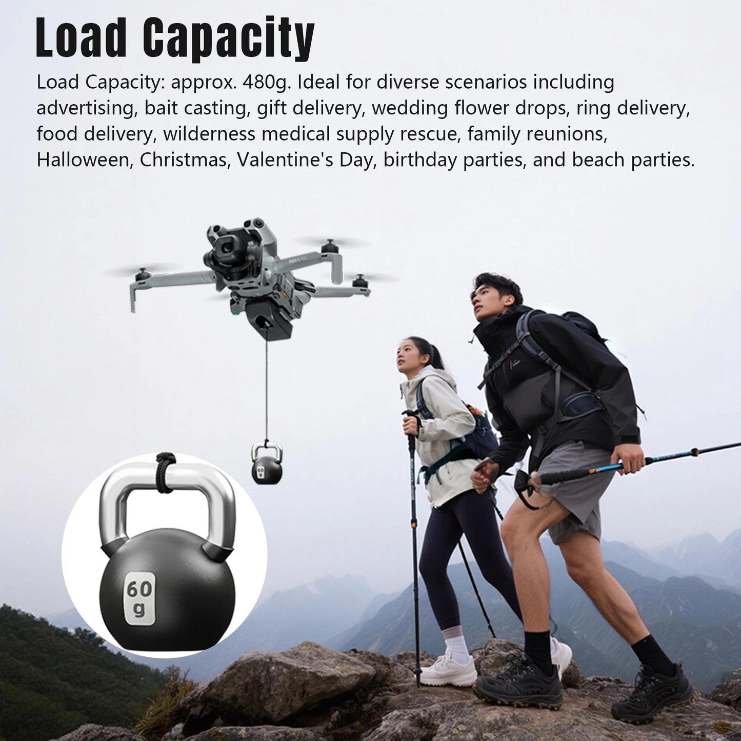 STARTRC Drone Airdrop System for DJI Mini 5 Pro Payload/Delivery/Transport Drop Release Device for DJI Mini 5Pro Accessories