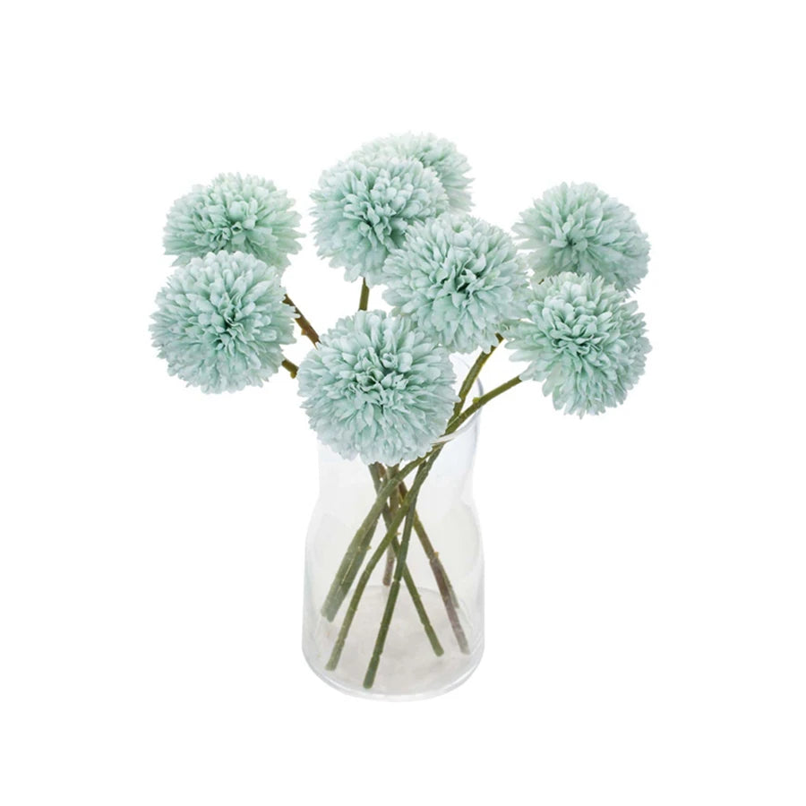 3/5PCS Silk Hydrangea Pompon Home Decor Scrapbooking Wedding Festival Wreath Bridal Accessories Clearance Artificial Flowers Diy