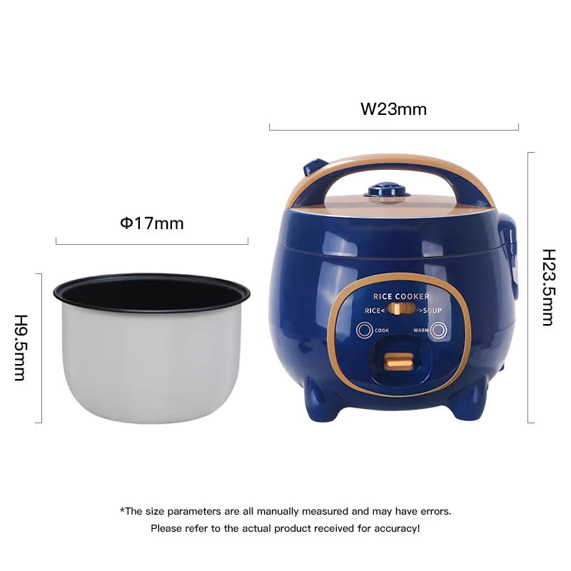 110V-220V Household Kitchen Electric Cooking machine Mini 1.8L Rice Cooker for Boiling Water, Rice, and Soup