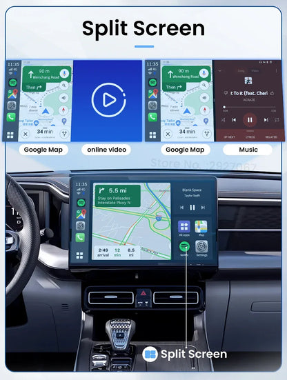 HDMI CarlinKit Android 13 CarPlay Ai Box SDM660 6225 Wireless CarPlay Android Auto Video TV Streaming Box for OEM Car 8G+128G