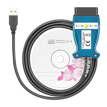 For K DCAN K+CAN FTDI Chip OBD2 Auto Car Diagnostic Tools OBD 2 Scanner Switch USB Interface Cable K + DCAN