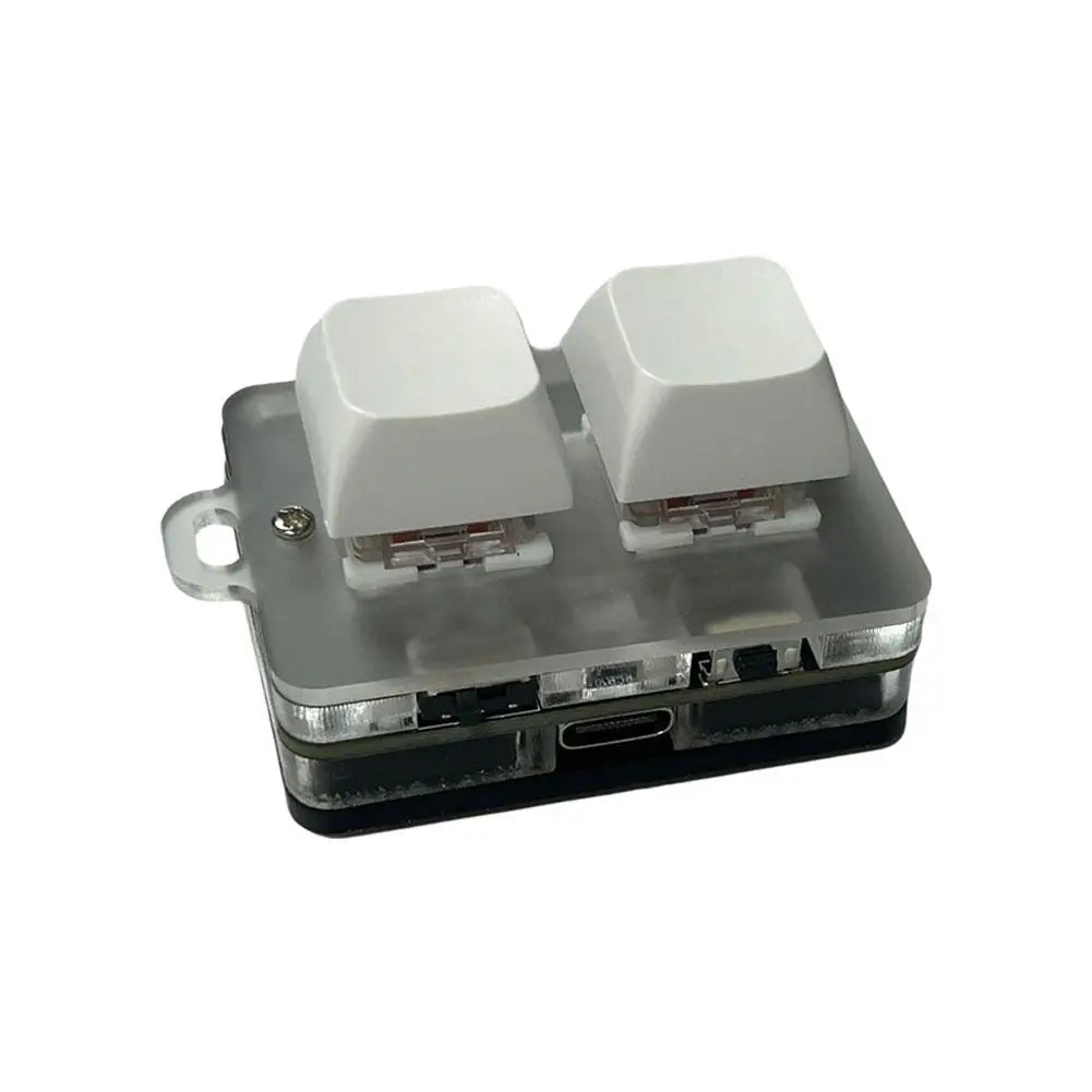 2.4G 2-key Customize Bluetooth Keyboard Knob With RGB Light Copy Paste Shortcut Key E-sports Game Mini Keyboard USB external