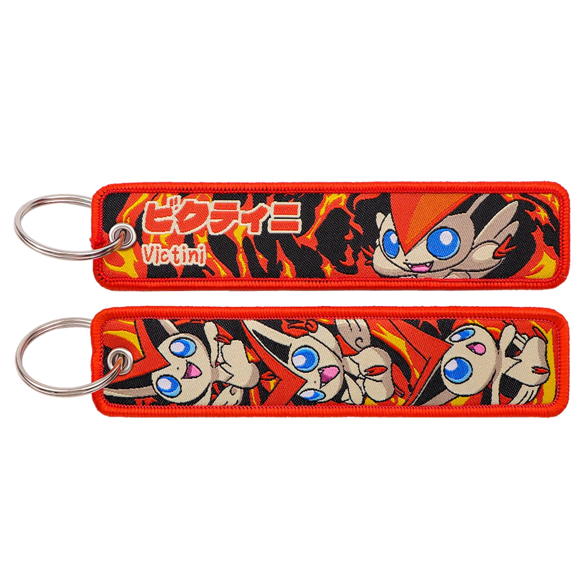 Kawaii Japanese Elf Anime Embroidery Key Fobs Key Tag Motorcycles Cars Backpack Chaveiro Keychain Fashion Keyring Friends Gifts