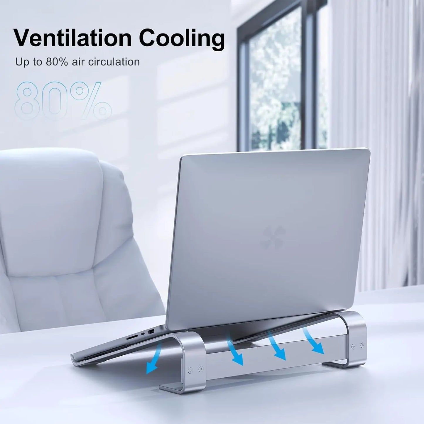 Aluminum Laptop Cooling Stand Riser Desk for Macbook Pro Air Dell HP Lenovo Notebook Computer Holder Bracket Support Accessories