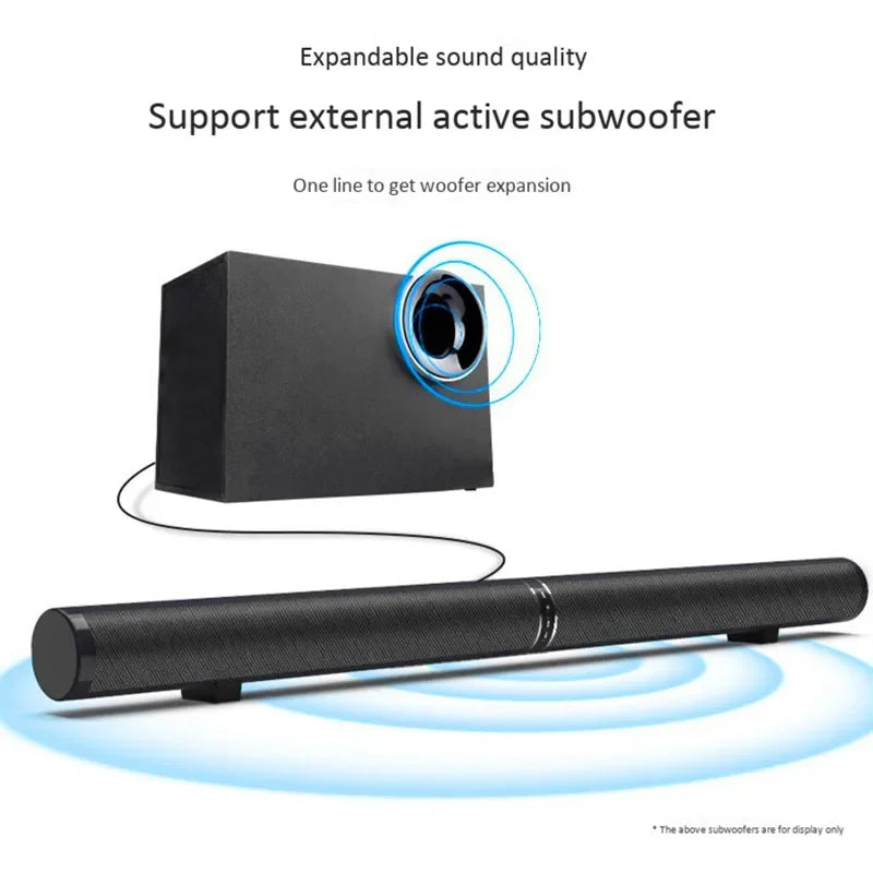 TV Echo Wall Bluetooth Speaker Separate Integrated 6 Horn Desktop Subwoofer 3.5 MM Audio Interface Stereo Sound Home Speakers