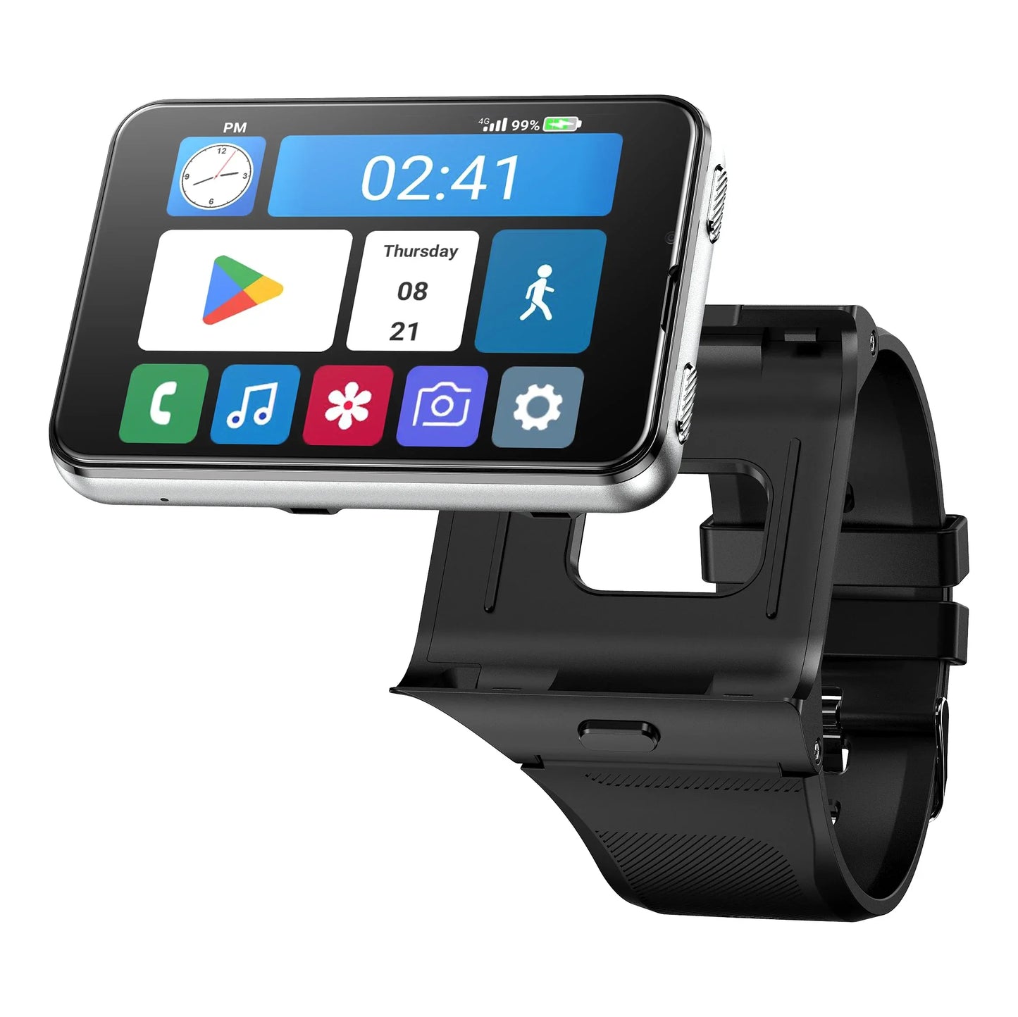 S999 4G LTE Smart Watch Android 11.0 OS 4GB RAM 64GB ROM 2.88" Big Screen 2MP/8MP Dual Camera Quad Core 2300mAh Men Smartwatch