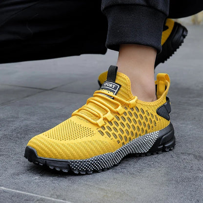 Mesh Shoes Men's Breathable 2025 Summer Mesh Thin Single Men's Full Mesh Men's Trendy Fashionable Casual Running Sports Shoes