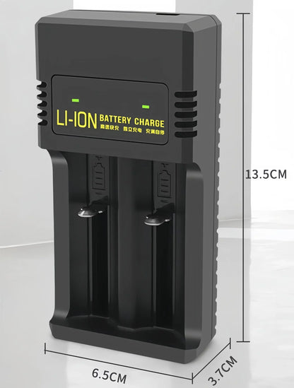 2pcs/lot 18650 rechargeable battery 12950mwh 3.7V lithium battery with 2 slot multi-function charger