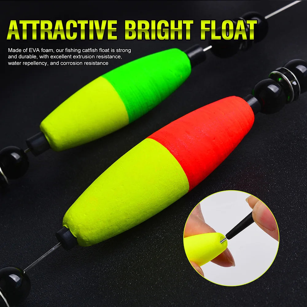 PROBEROS 5pcs 6/0 8/0 10/0 Artificial Catfish Rigs with Rattler High Quality Fishing Equipment  for Freshwater Fishing Wholesale